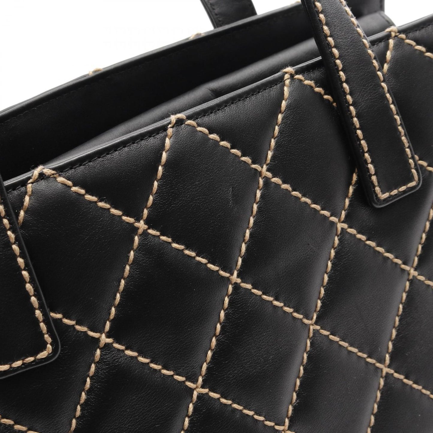 CHANEL Wild Stitch Tote Bag in Black Leather - Timeless Elegance