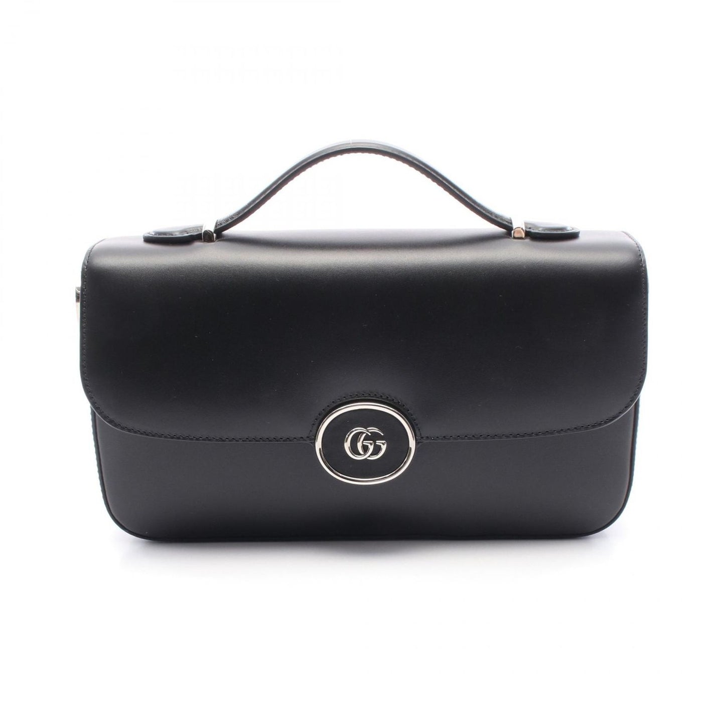 GUCCI Petite GG Black Leather Shoulder Bag - Timeless Elegance