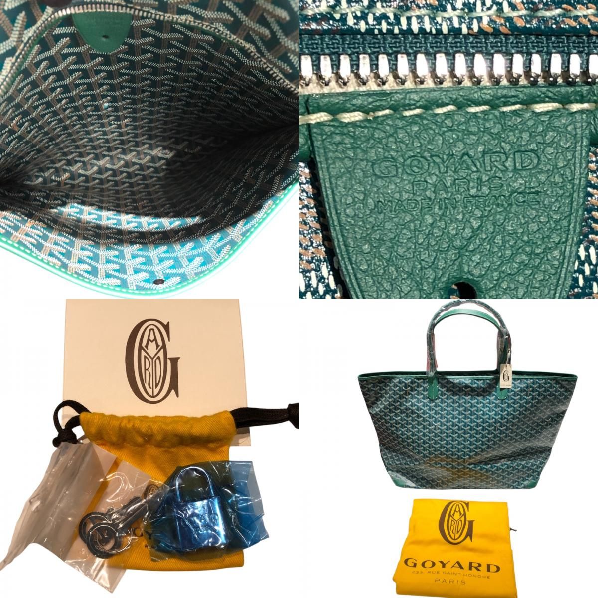 GOYARD Artois GM Green PVC & Leather Unisex Tote Bag