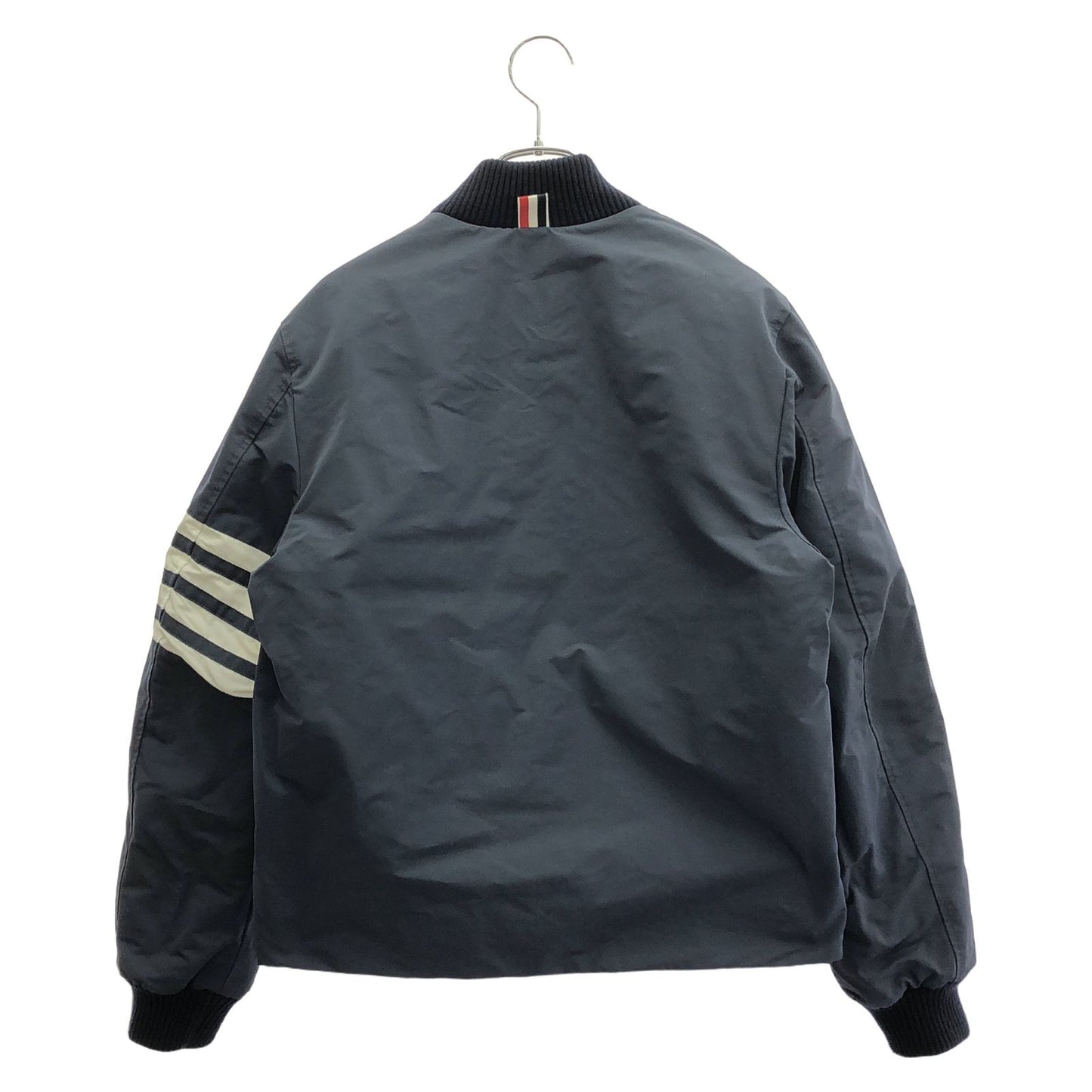 THOM BROWNE Navy Down Jacket - Elegant Women's Outerwear