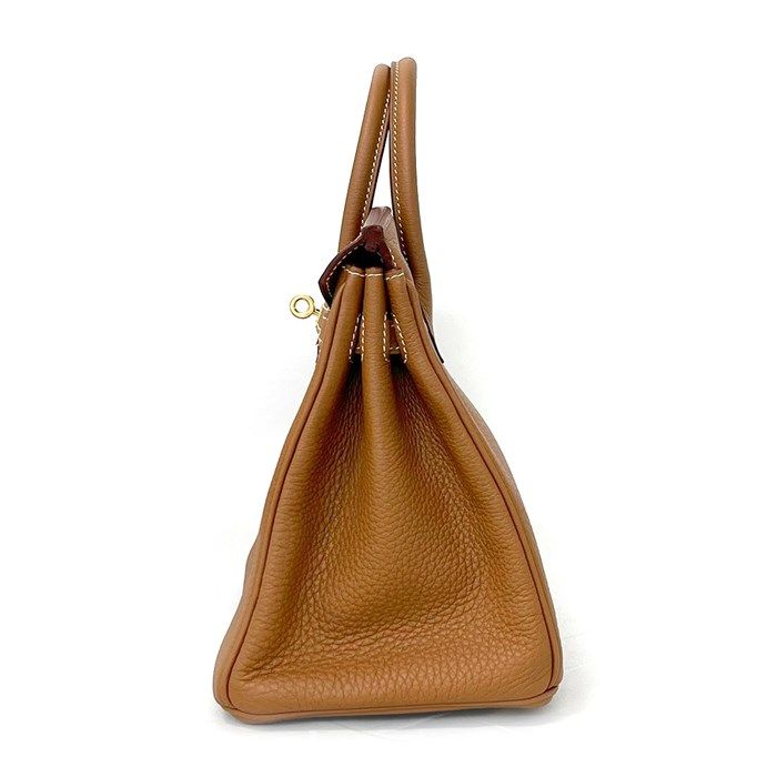 HERMES Birkin 25 Handbag - Gold Togo Leather, 2022 Edition