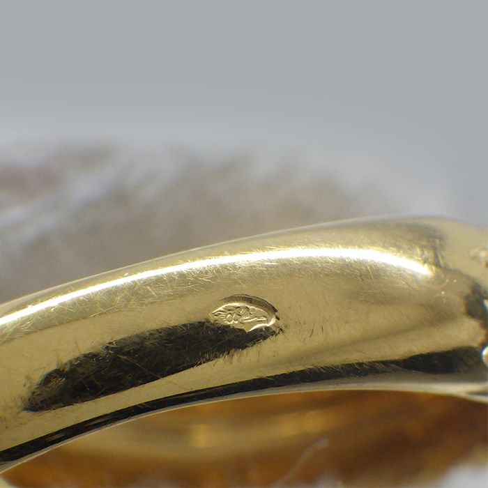 BOUCHERON Serpent Bohème Small Ring with Diamonds in K18 Yellow Gold
