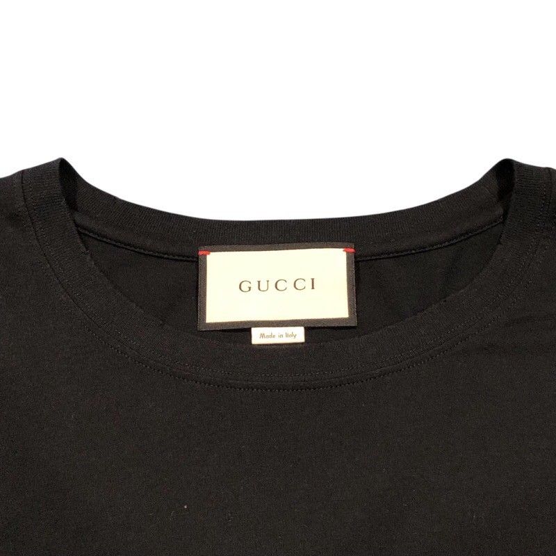 GUCCI Logo Print Cotton T-Shirt - Exclusive Men's Fashion