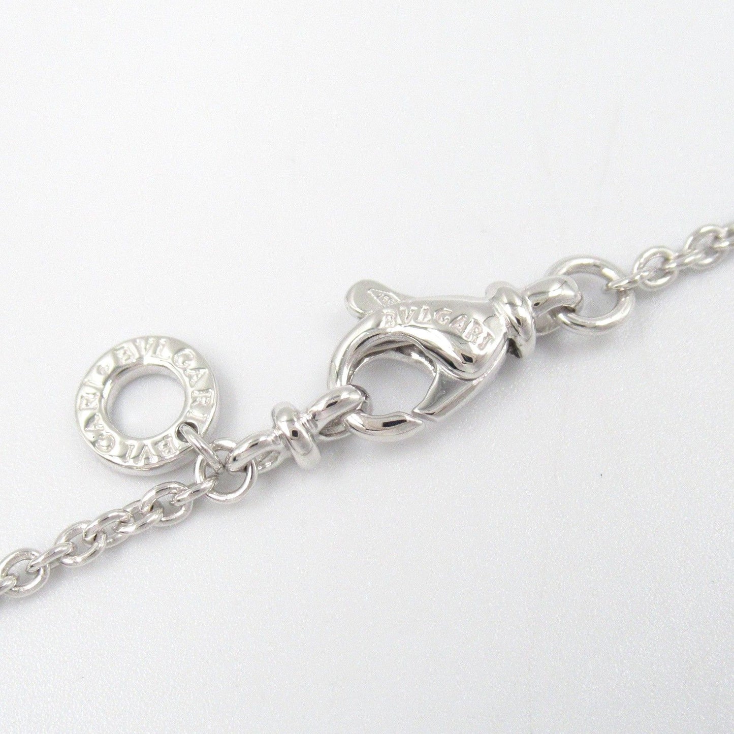BVLGARI Doppio Cuore Diamond Necklace in 18K White Gold