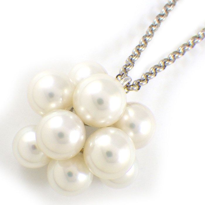 TASAKI Pearl Necklace in K18 White Gold - Exquisite Craftsmanship