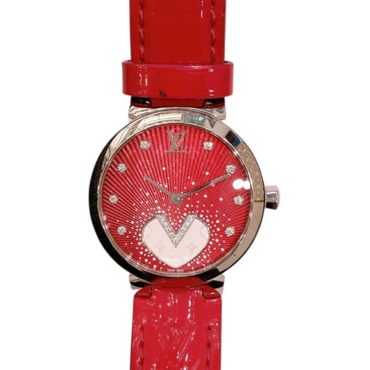 Louis Vuitton Tambour Cool V Vernis Rose Indian Women's Watch