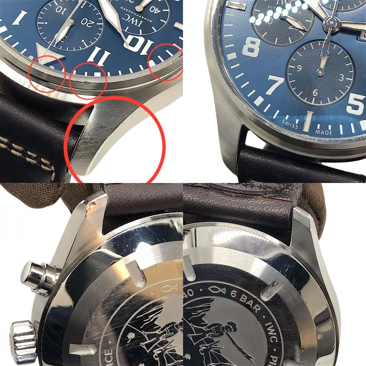 IWC Pilot's Watch Chronograph Petit Prince IW377706 - Blue & Silver