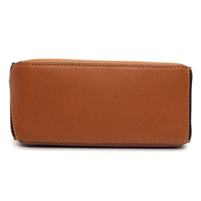 LOEWE Mini Puzzle Edge Bag in Tan Classic Calfskin