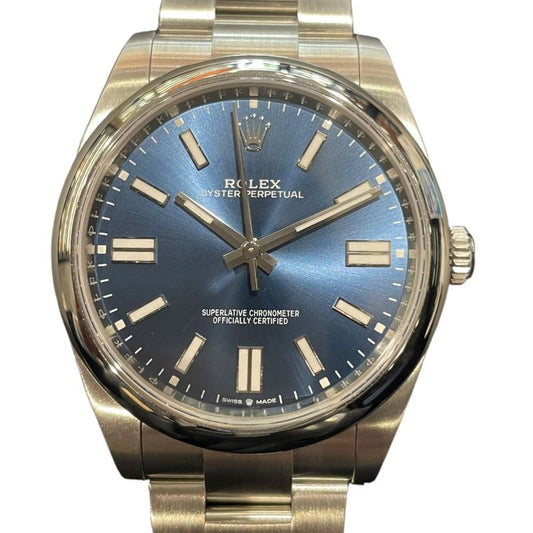 ROLEX Oyster Perpetual 41 - Exquisite Blue Dial Luxury Watch