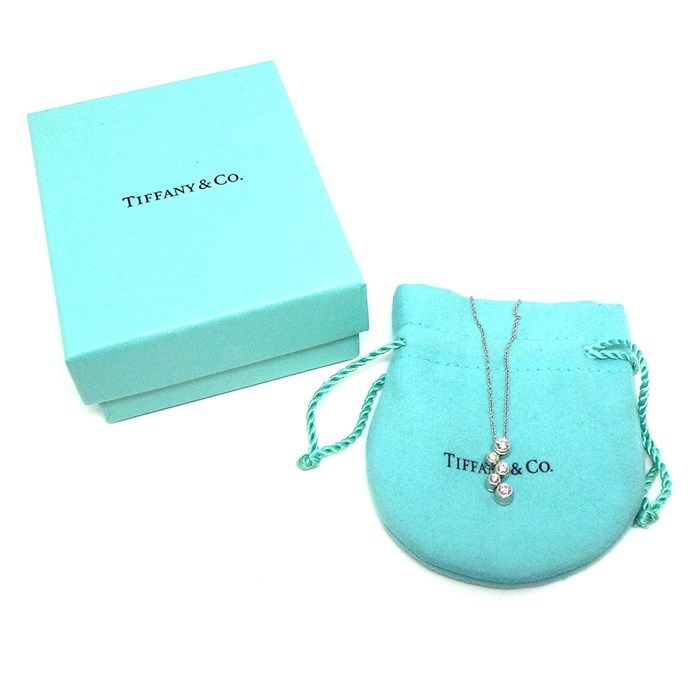 Tiffany & Co. Bubble Necklace with 5-Point Diamond in Platinum