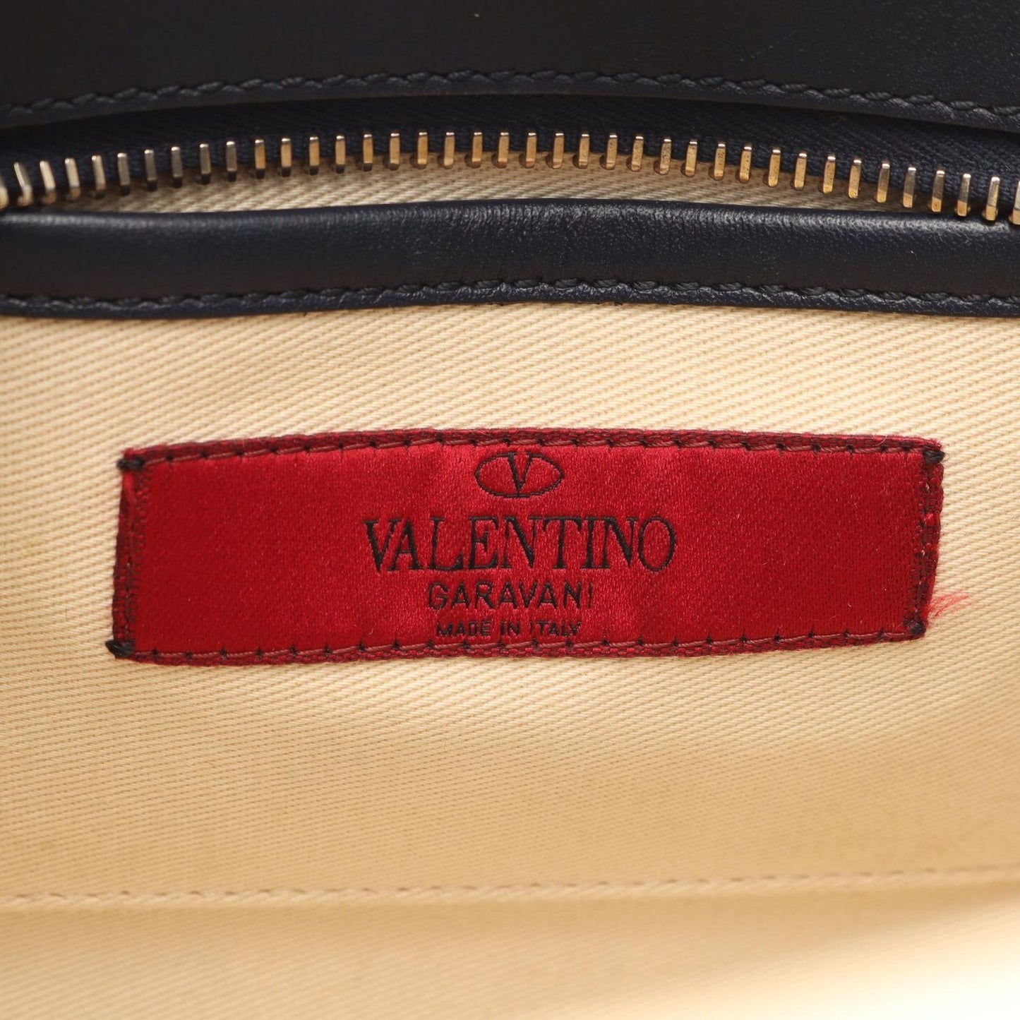 Valentino Rockstud 2-Way Tote Bag in Navy Leather