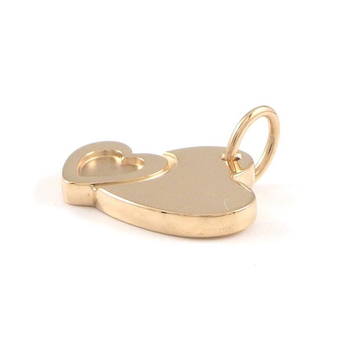 Tiffany & Co. Sweet Double Heart Pendant in K18 Pink Gold