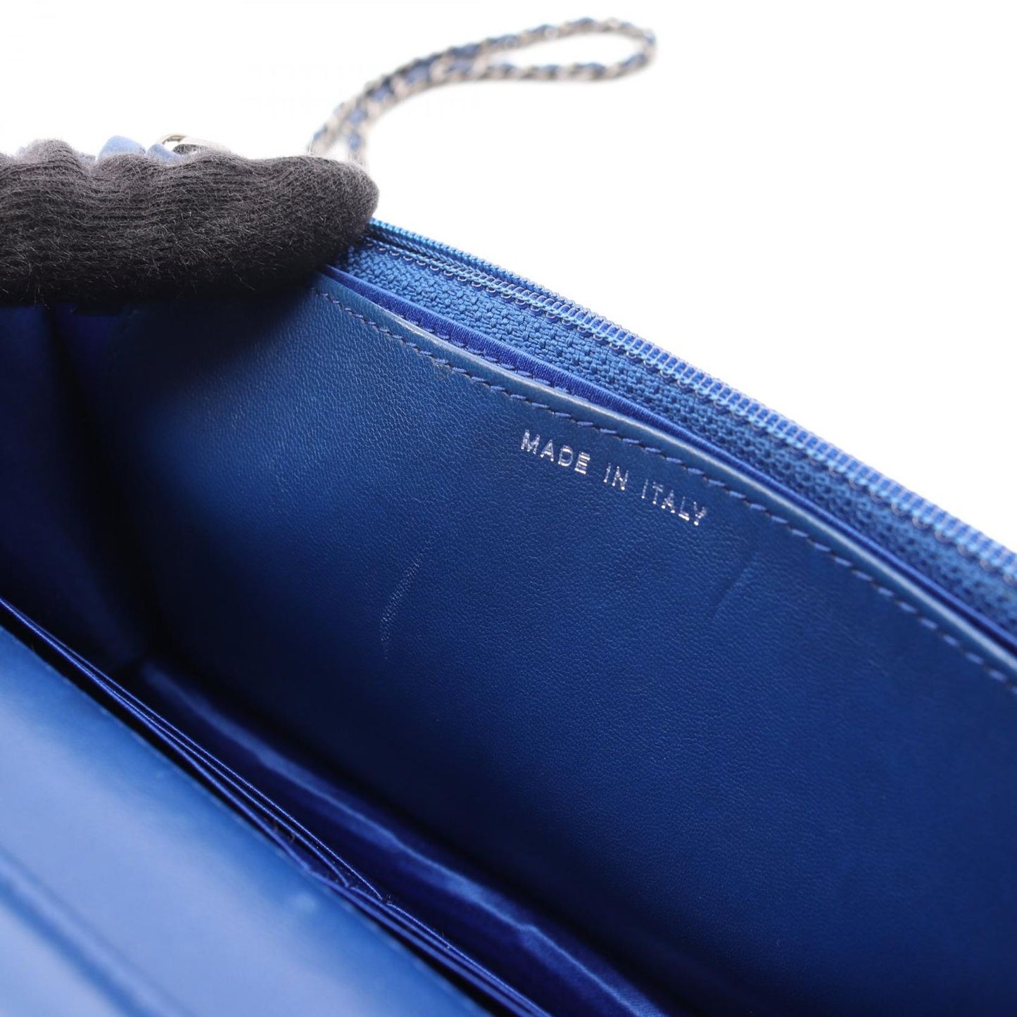 CHANEL Boy Chanel Exotic Leather Shoulder Bag in Blue