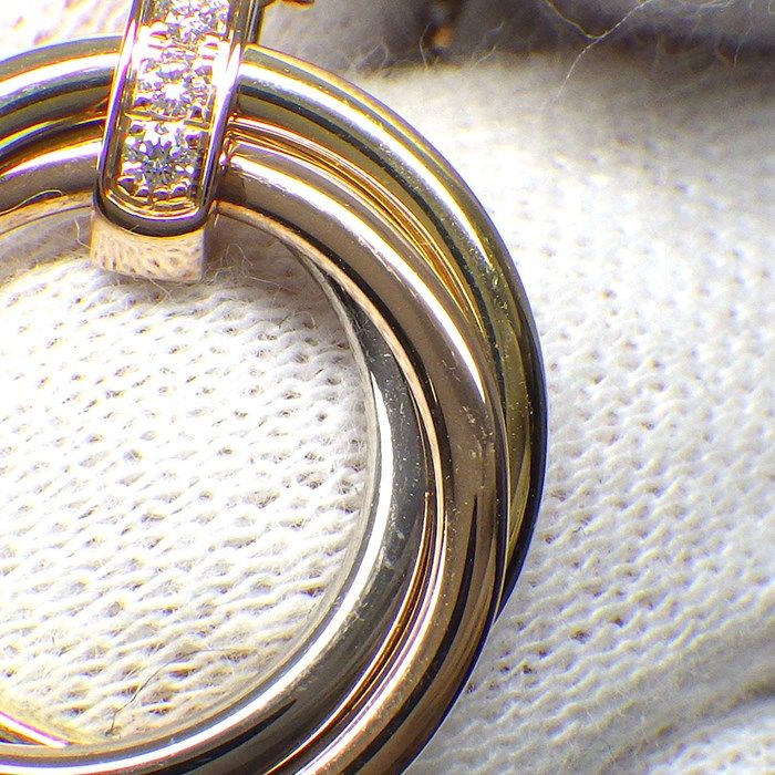 Cartier Trinity Necklace with Diamonds in Three Colors