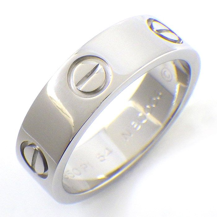 Cartier Love Ring Classic Model B4084900 in Platinum PT950