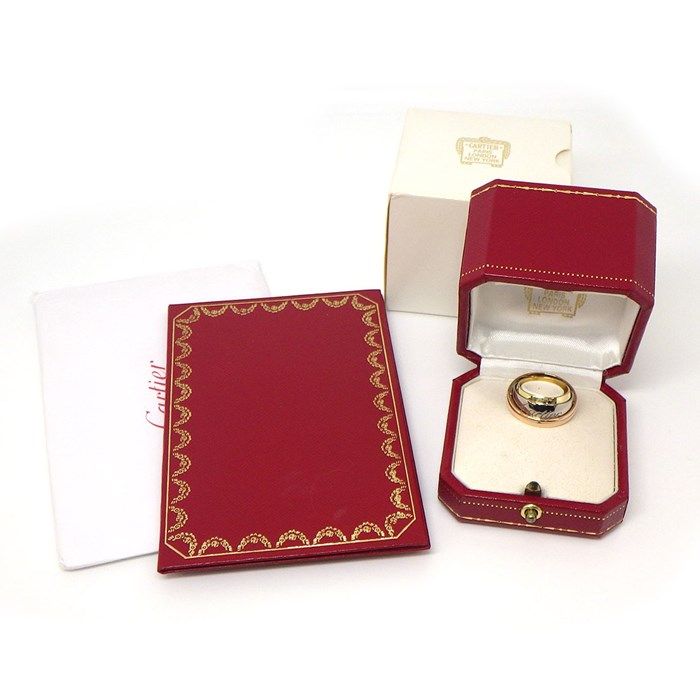 Cartier Trinity Ring - 18K Three-Color Gold, Size 8.5