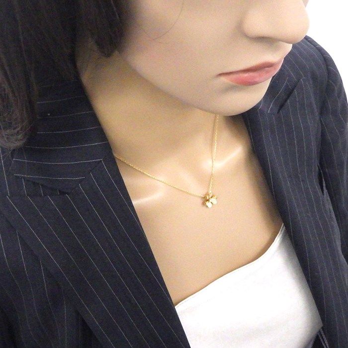 Van Cleef & Arpels Frivole Mini Necklace with Diamonds in K18YG
