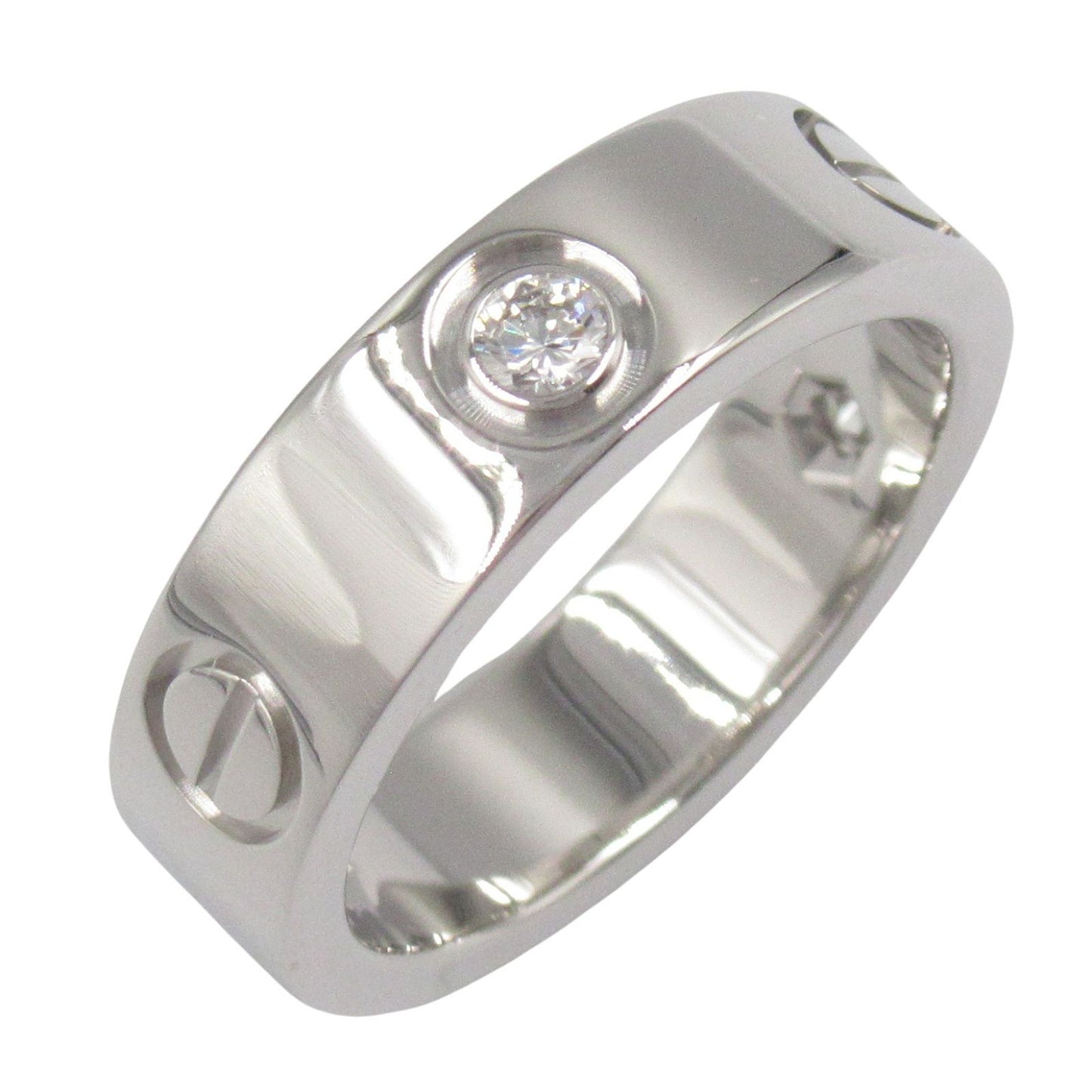 CARTIER Love Ring 3PD K18WG Diamond - Exquisite Luxury