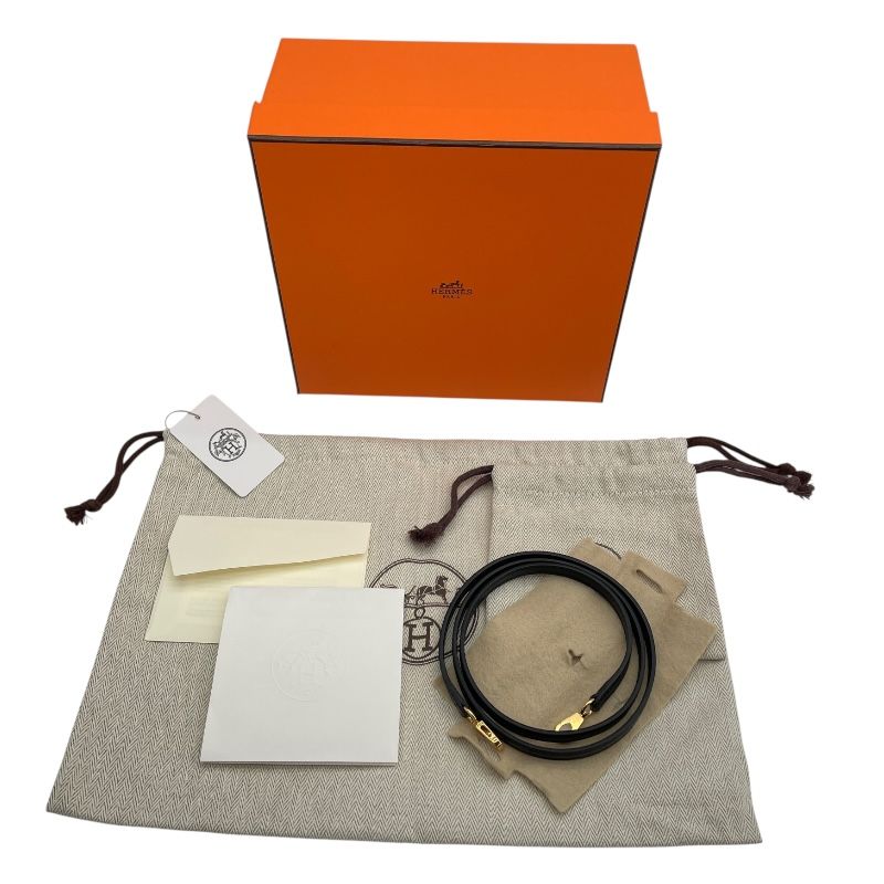 HERMES Mini Kelly 2 Touch Black Lizard Shoulder Bag with Gold Hardware