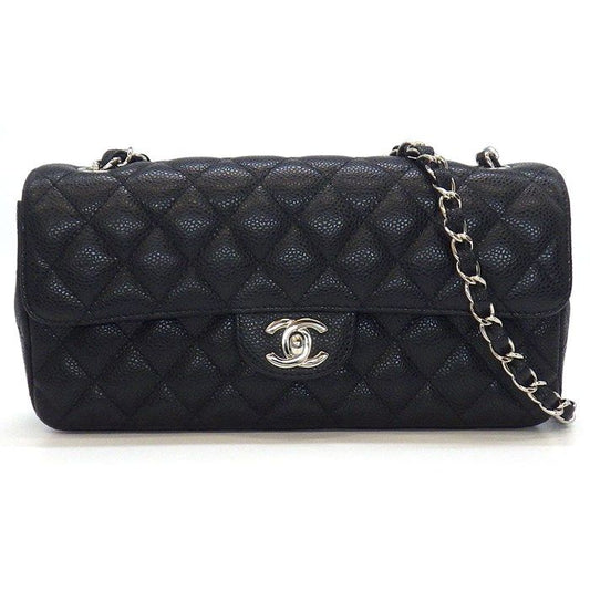 Chanel Matelassé Shoulder Bag A35731 in Black Caviar Leather