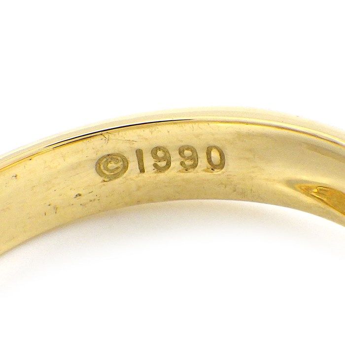 Tiffany & Co. Ribbon Bow Motif Ring in K18 Yellow Gold - Size 9