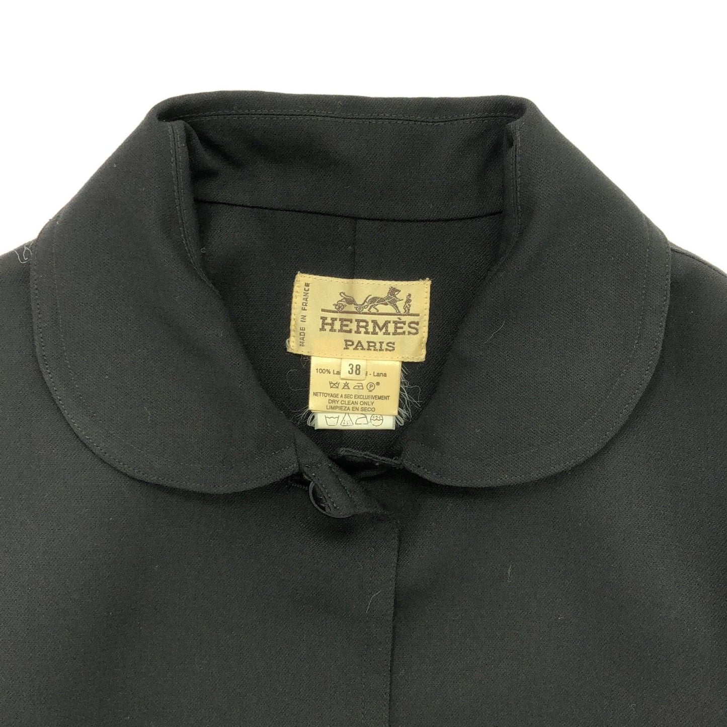HERMES Women's Wool Jacket - Timeless Elegance in Black