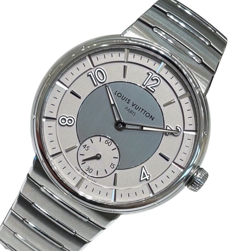 Louis Vuitton Tambour Automatic W1ST10 Silver Men's Watch