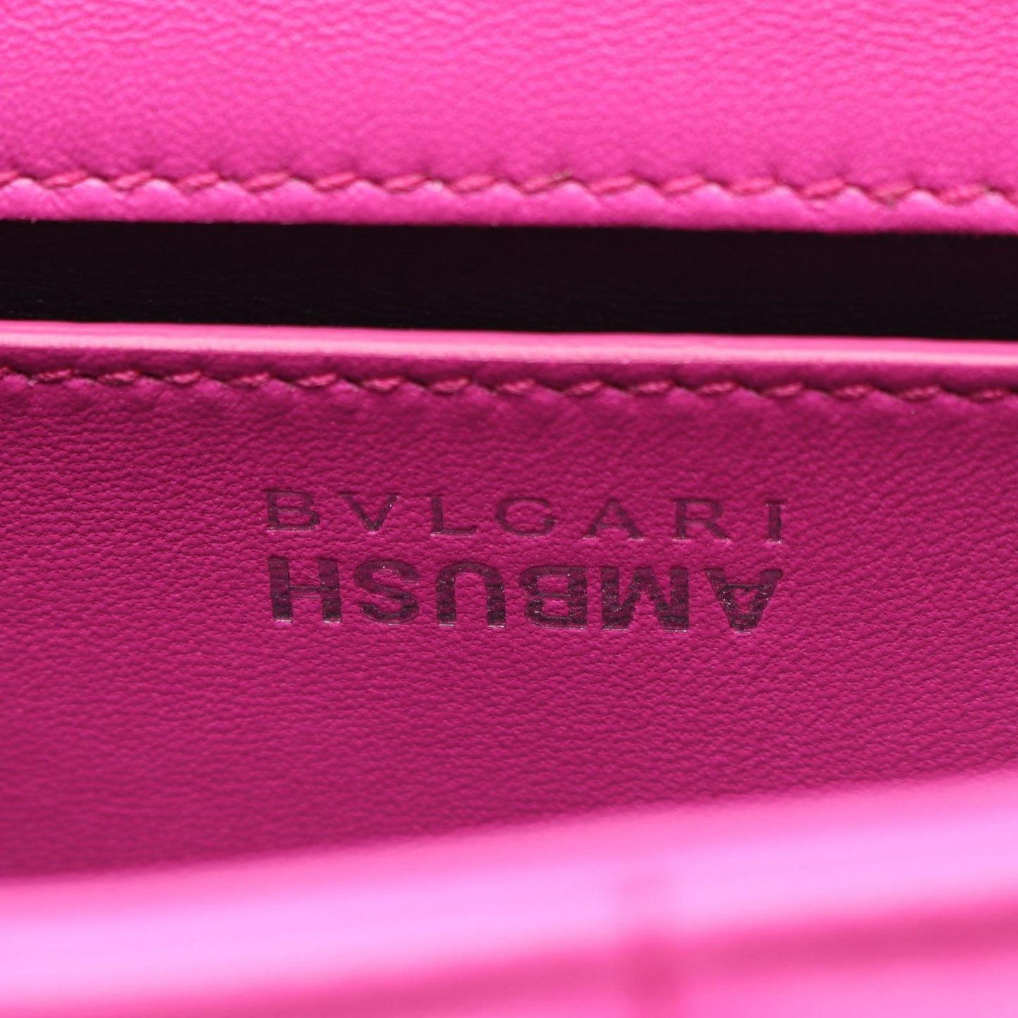 BVLGARI × AMBUSH Serpenti Pink Purple Leather Waist Bag