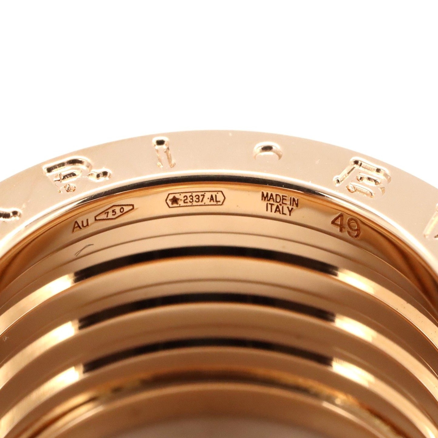 BVLGARI B-zero1 Rock Ring in K18PG & Ceramic - Timeless Elegance