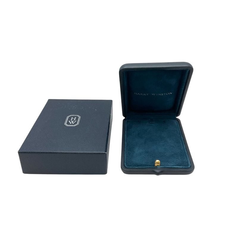 HARRY WINSTON HW Logo Necklace in 750 Pink Gold - Exquisite Elegance