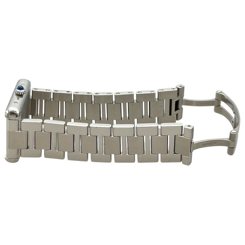 Cartier Tank Solo SM W5200013 White SS Quartz Ladies Watch