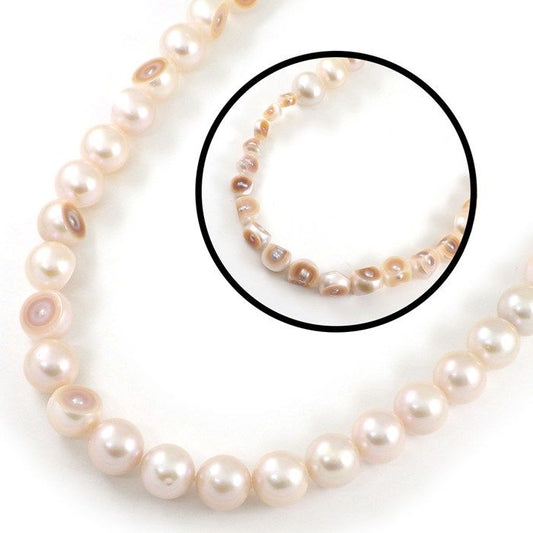 TASAKI Lavender Freshwater Pearl Long Necklace in 18K Yellow Gold