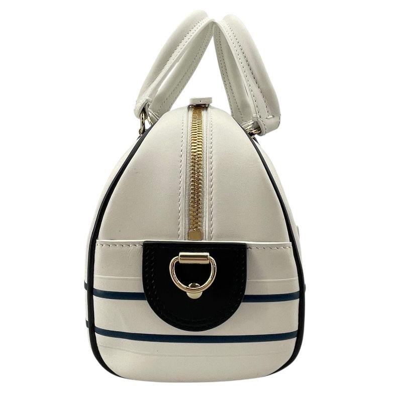 Christian Dior Vibe Small Bowling Bag in White Leather