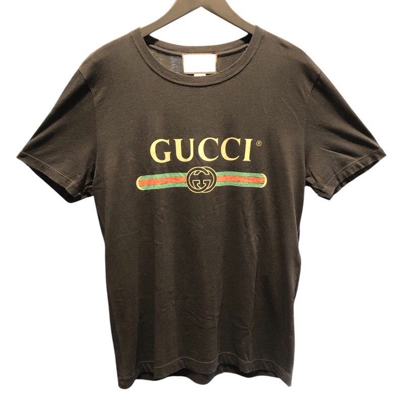 GUCCI Logo Print Cotton T-Shirt - Exclusive Men's Fashion