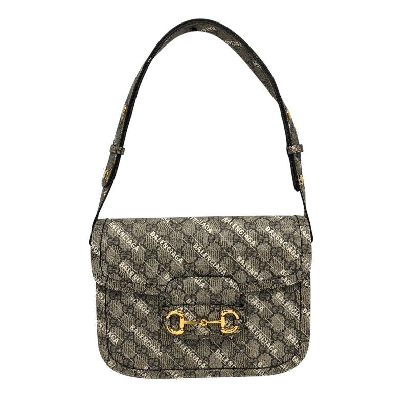 GUCCI Horsebit 1955 x Balenciaga Collaboration Shoulder Bag