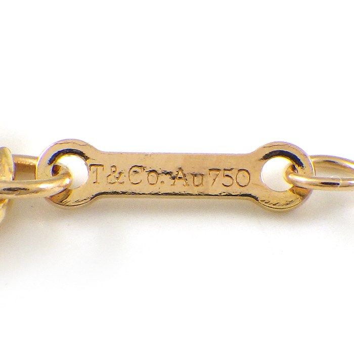 Tiffany & Co. Olive Leaf Necklace with Diamond in K18 Pink Gold