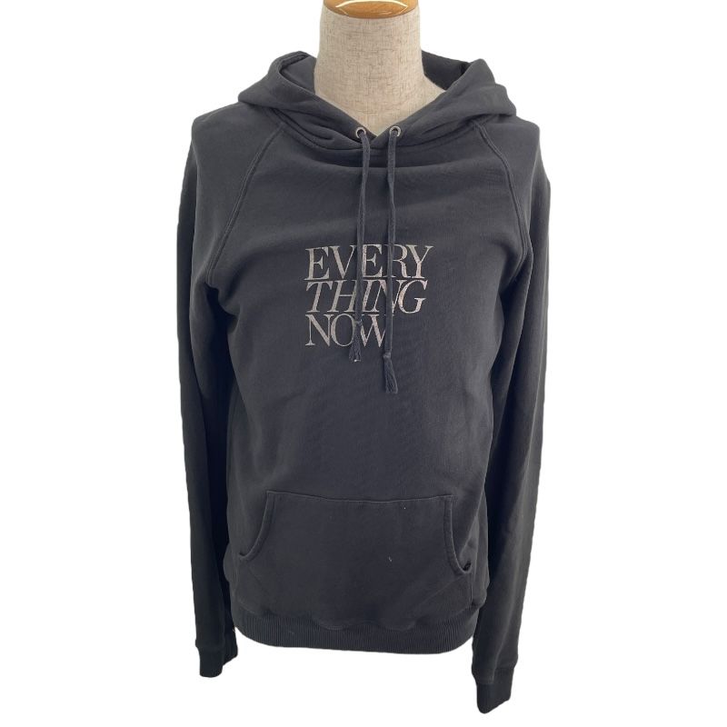 SAINT LAURENT Logo Hoodie in Black Cotton - Size M