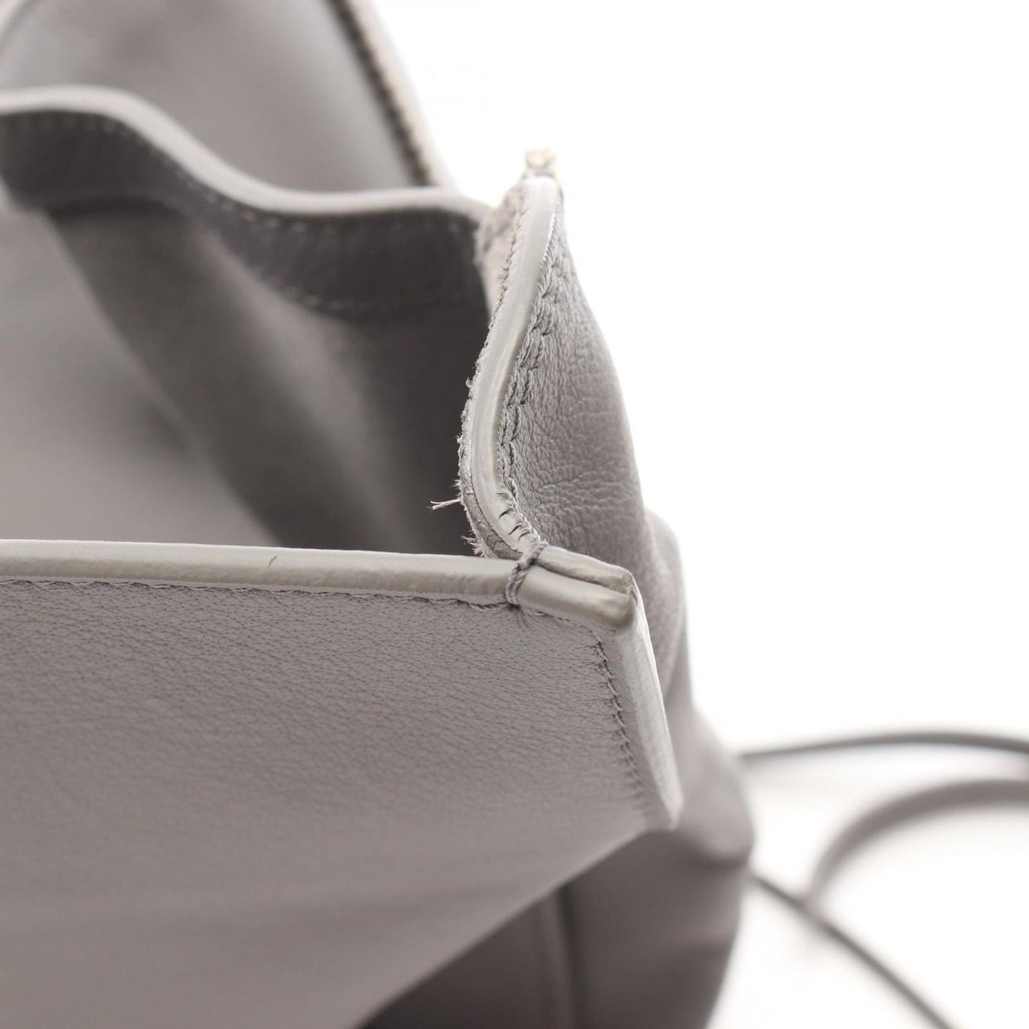 Balenciaga Paper B4 Zip Around Tote Bag in Gray Leather