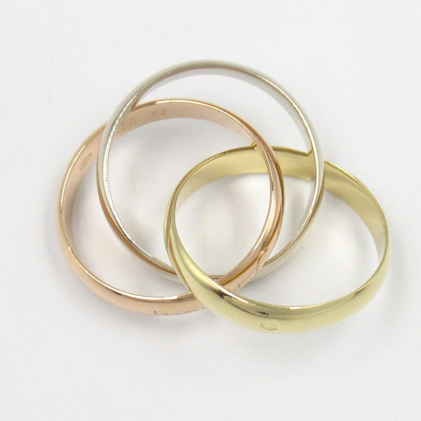 Cartier Trinity Ring in K18 Yellow, White & Pink Gold - Unisex