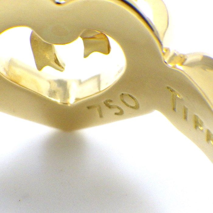 Tiffany & Co. Heart with Bow Ring in 18K Yellow Gold - Size 9