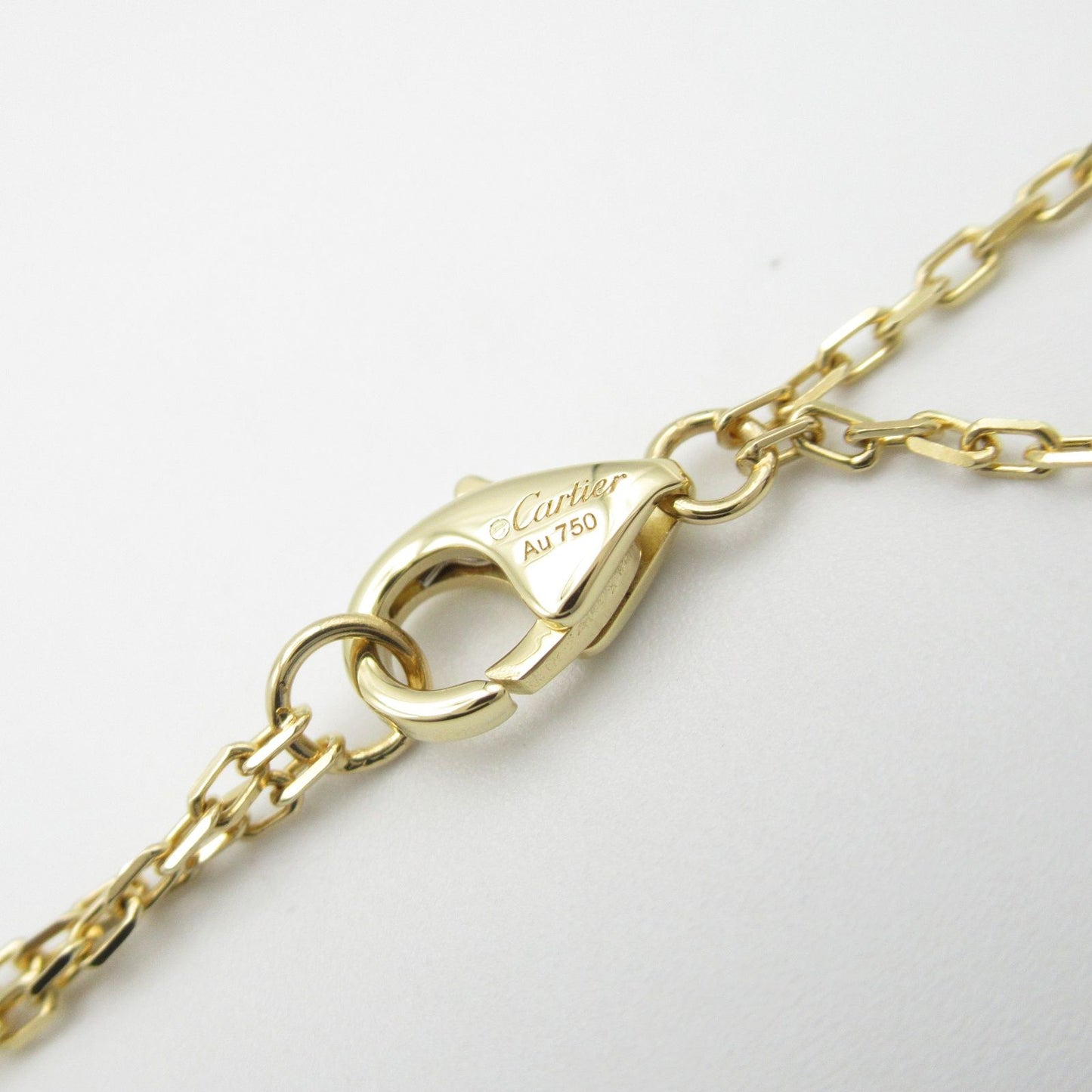 CARTIER Love Circle Necklace in 18K Yellow Gold with Diamonds