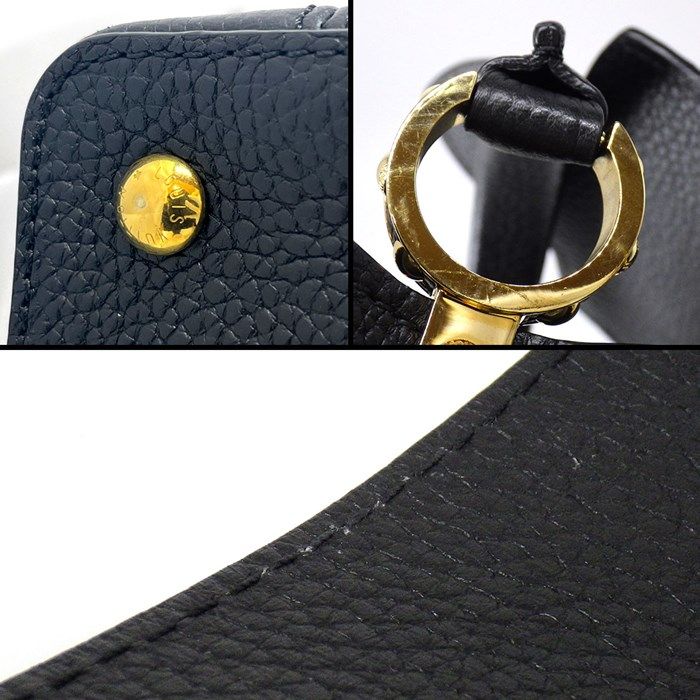 Louis Vuitton Capucines Mini Handbag in Noir - Exquisite Craftsmanship