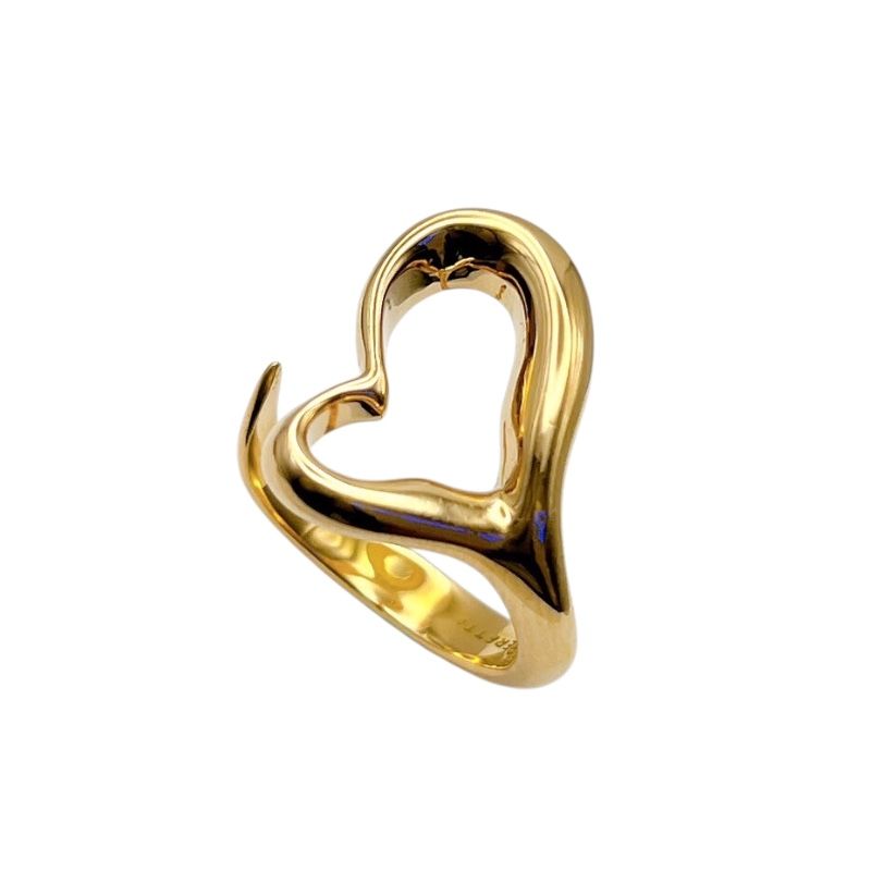 Tiffany & Co. Open Heart Ring in 18K Yellow Gold - Timeless Elegance