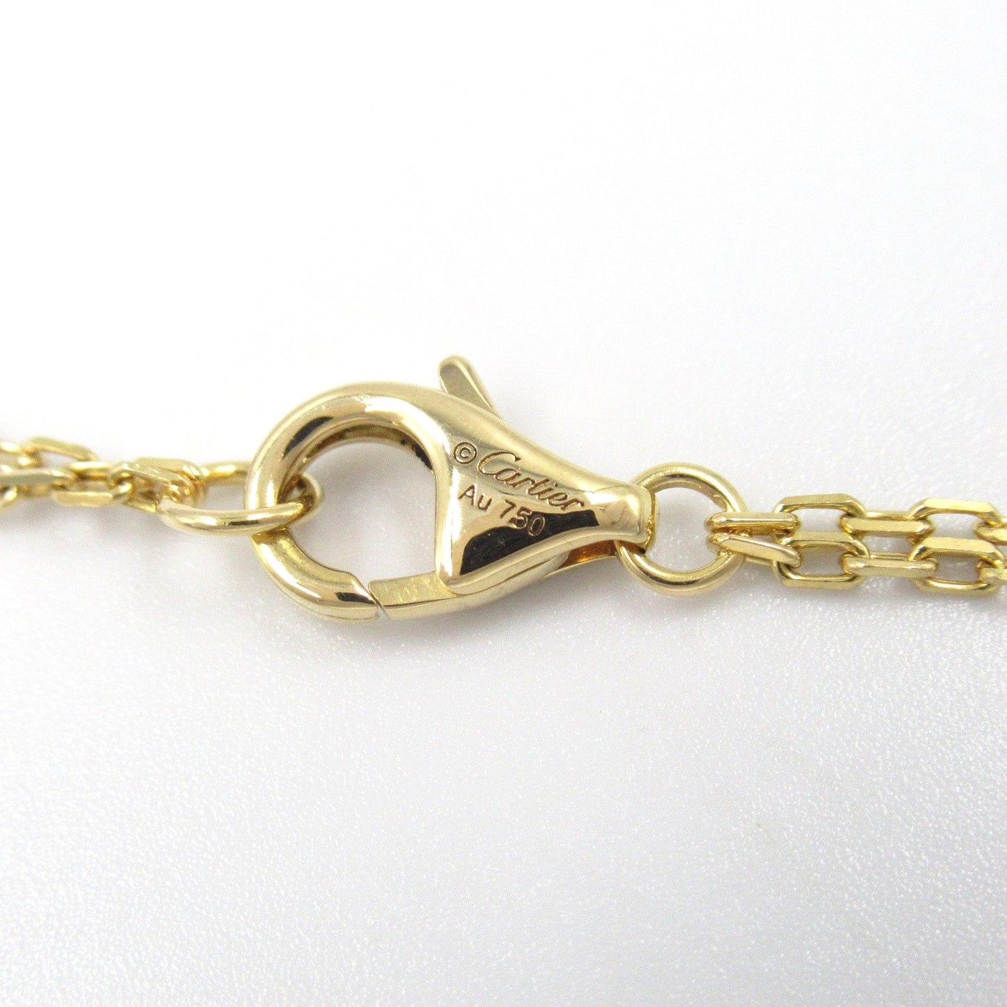 CARTIER Love Circle Necklace in 18K Yellow Gold with Diamonds