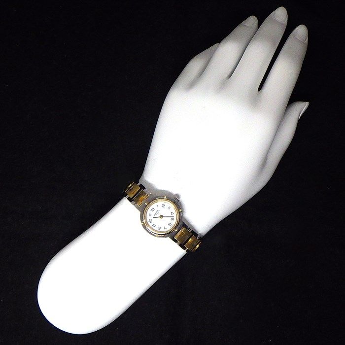 HERMES Clipper Date White Dial Quartz Watch - Exquisite Craftsmanship