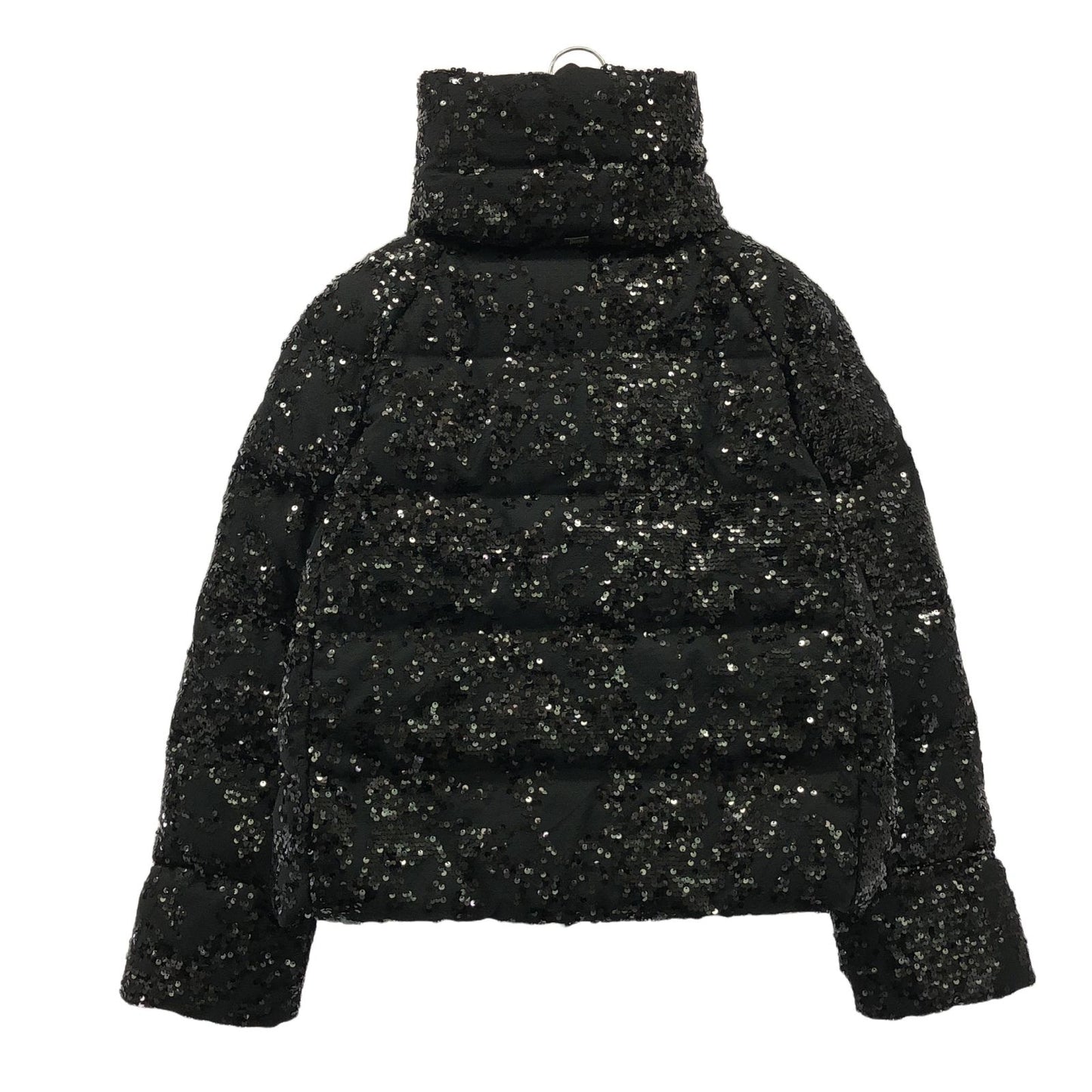 Herno Black Sequin Down Jacket - Exquisite Italian Craftsmanship