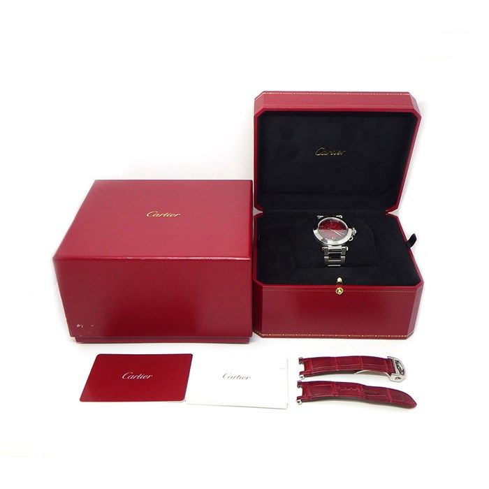 Cartier Pasha de Cartier WSPA0031 Automatic Watch with Red Dial