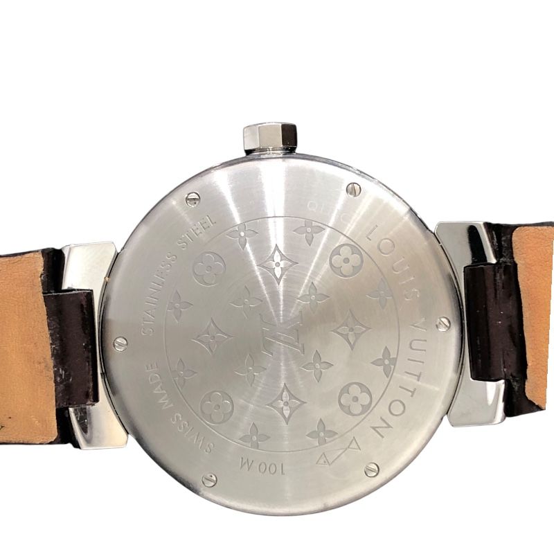 Louis Vuitton Tambour Disc Amarant Diamond GM Quartz Watch