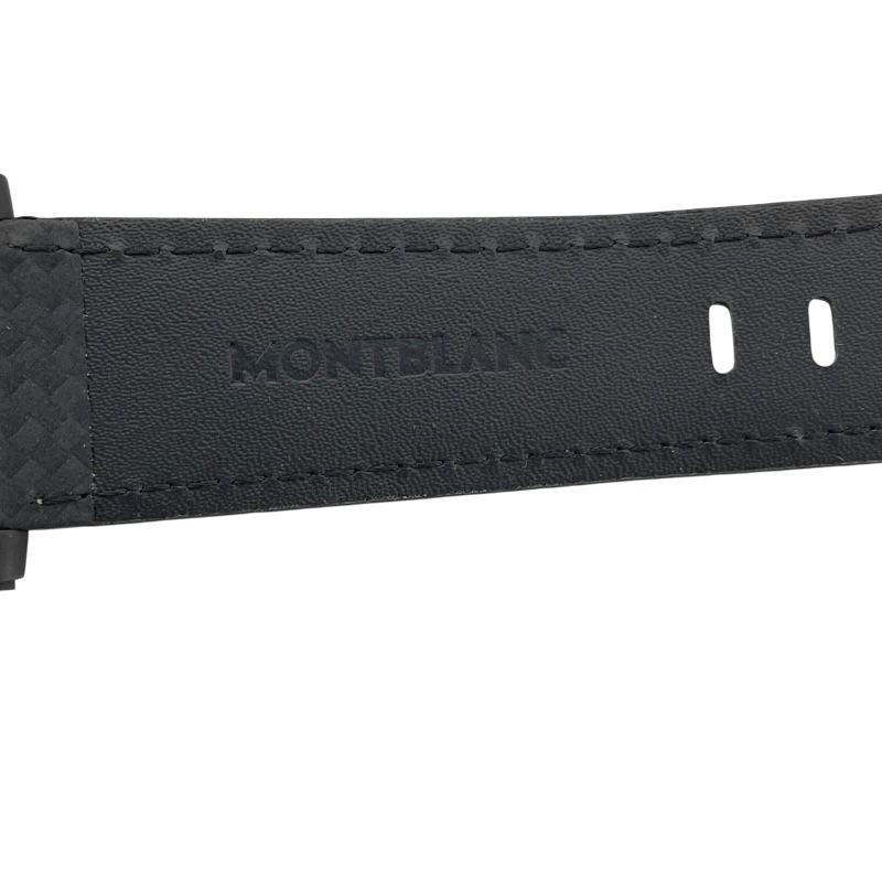 Montblanc Timewalker 113876 Black SS/Leather Automatic Men's Watch