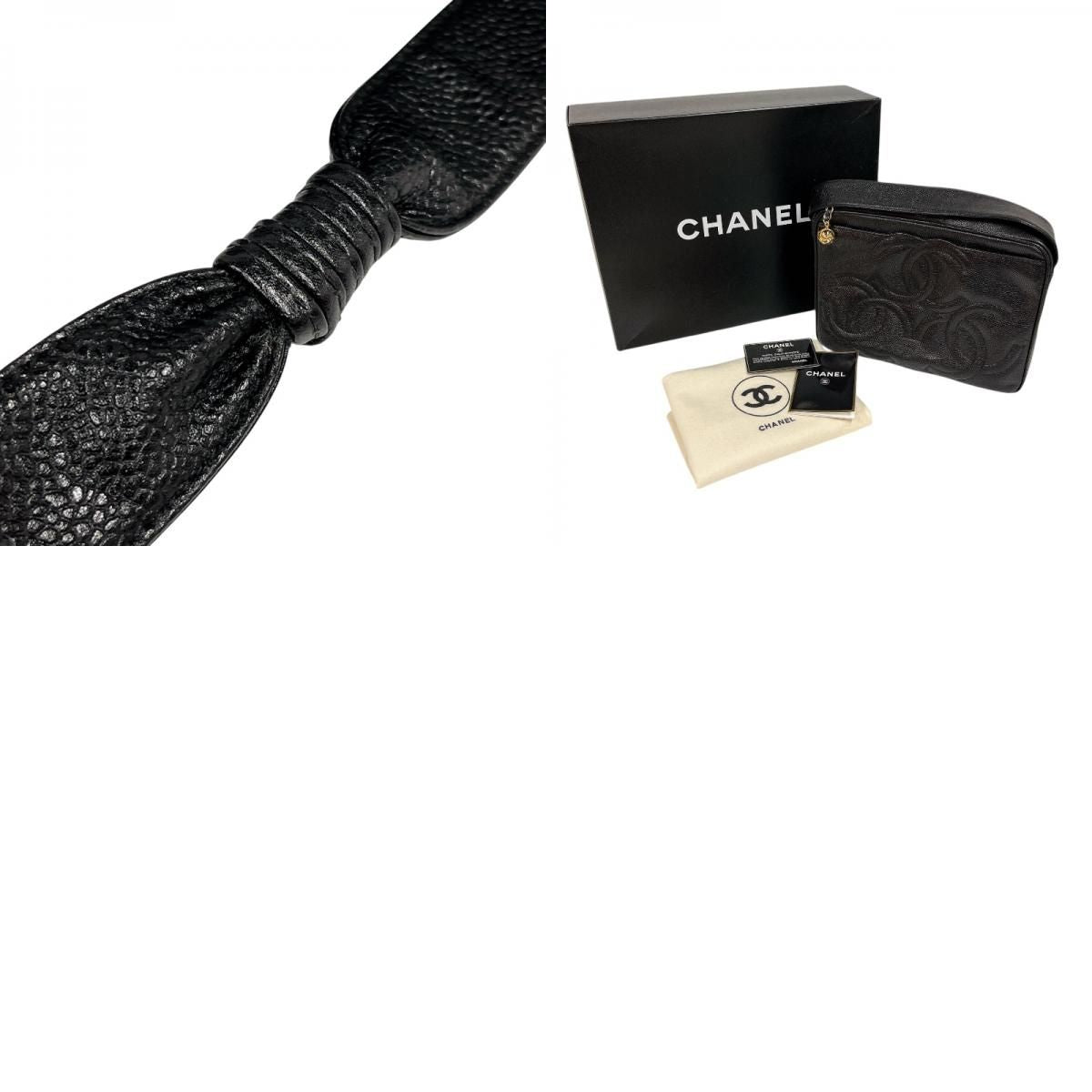CHANEL Triple Caviar Leather Shoulder Bag - Timeless Elegance